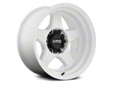 KMC Lobo Gloss White 6-Lug Wheel; 17x8.5; -10mm Offset (22-25 Bronco Raptor)