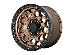 KMC Trek Matte Bronze with Black Lip 5-Lug Wheel; 17x8; 38mm Offset (21-25 Bronco Sport)