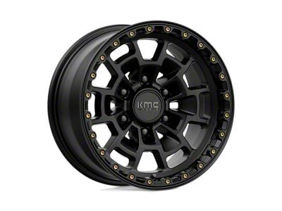 KMC Summit Satin Black 6-Lug Wheel; 16x8; 0mm Offset (21-25 Bronco, Excluding Raptor)