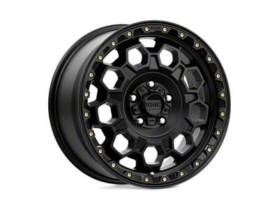 KMC Trek Satin Black 6-Lug Wheel; 17x9; -12mm Offset (21-25 Bronco, Excluding Raptor)