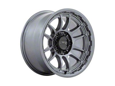 KMC Wrath Matte Anthracite 6-Lug Wheel; 17x8.5; 0mm Offset (21-25 Bronco, Excluding Raptor)