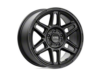 KMC Nomad Satin Black Wheel; 17x8; 38mm Offset (14-23 Jeep Cherokee KL)