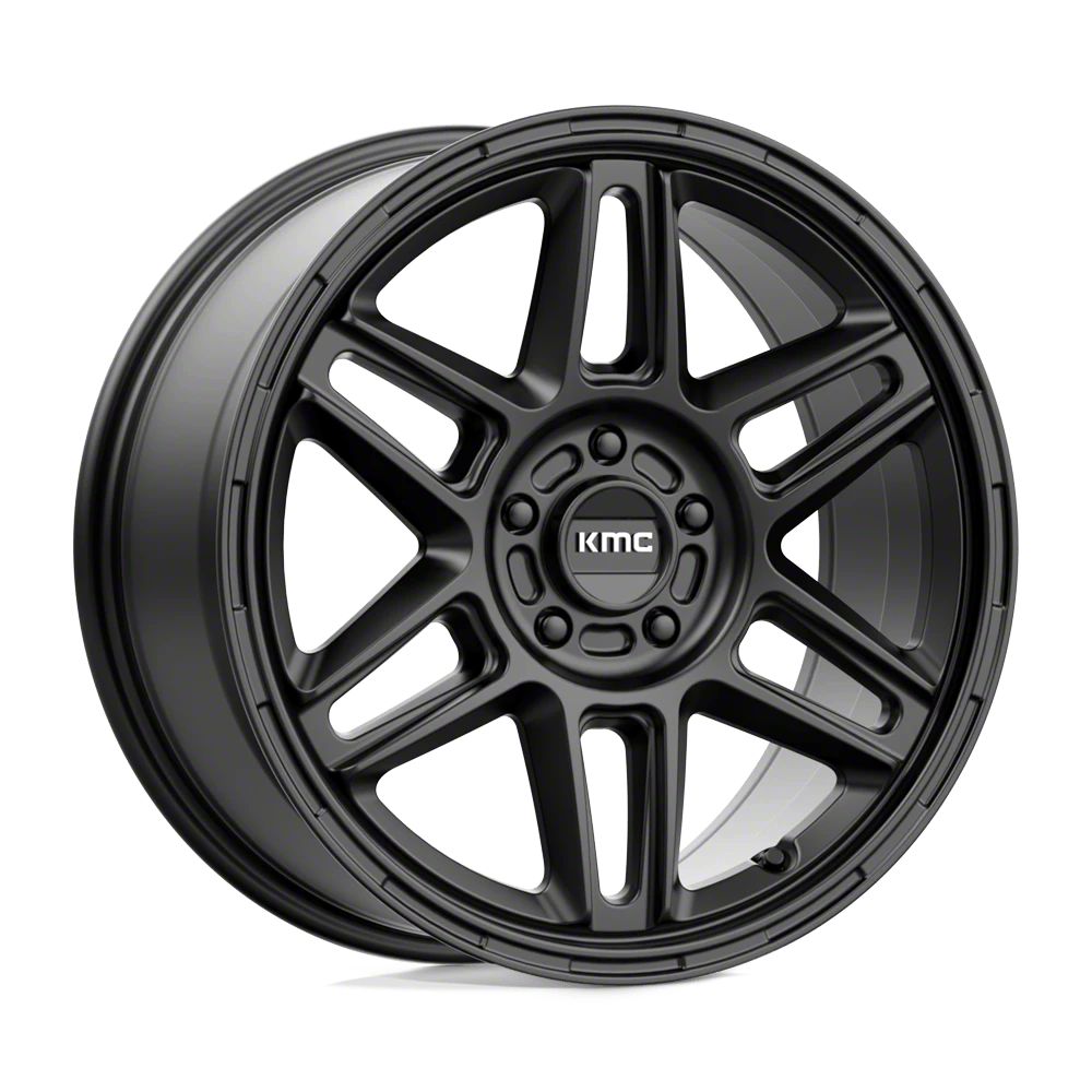 KMC Jeep Cherokee Nomad Satin Black Wheel; 18x8; 38mm Offset