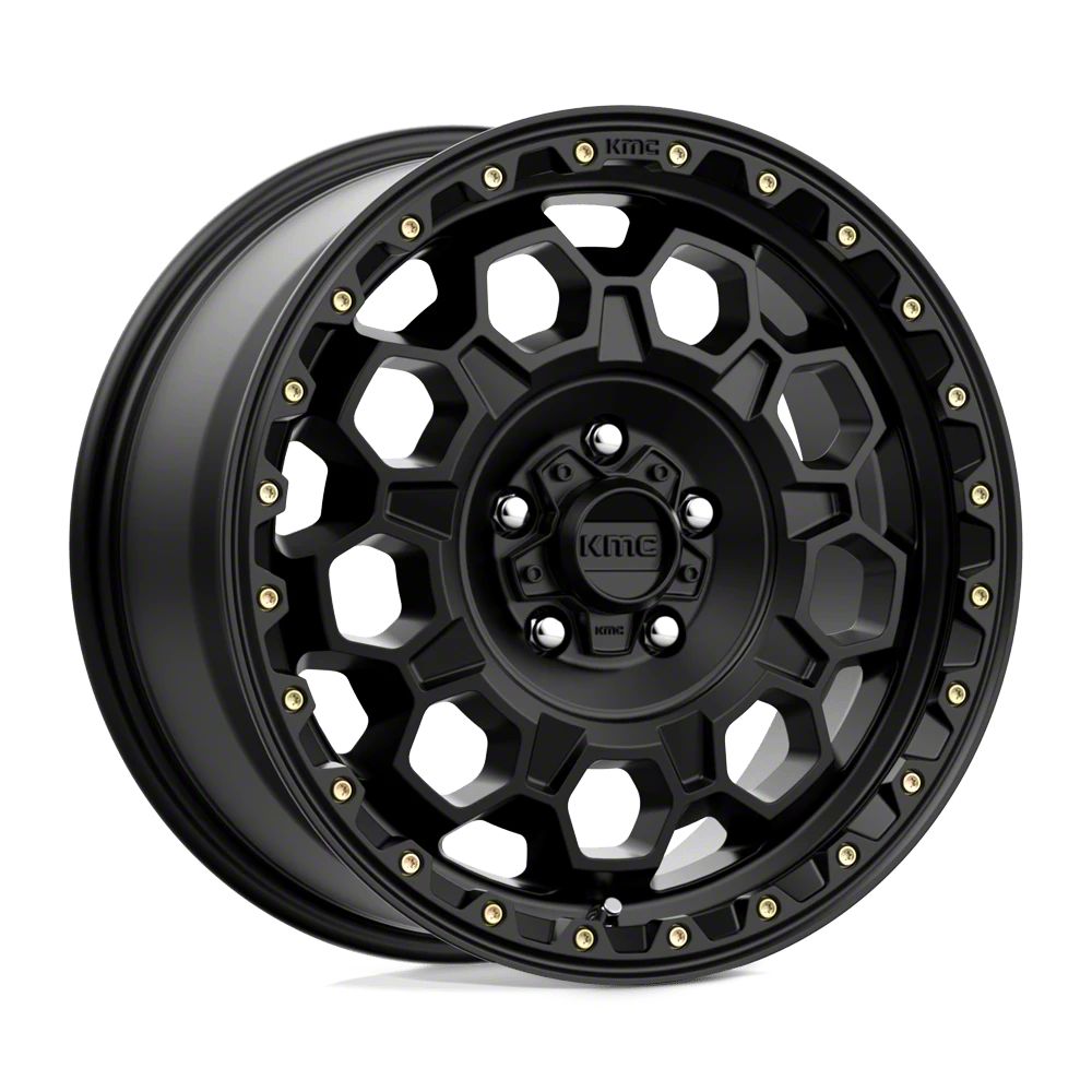 KMC Jeep Cherokee Nomad Satin Black Wheel; 18x8; 38mm Offset
