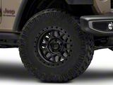 KMC GRS Satin Black Wheel; 17x9; -12mm Offset (20-25 Jeep Gladiator JT)
