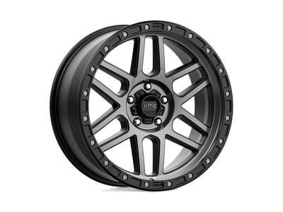 KMC Mesa Satin Black with Gray Tint Wheel; 17x8.5; 0mm Offset (20-25 Jeep Gladiator JT)