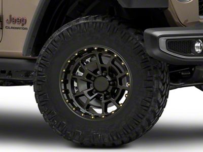 KMC Summit Satin Black Wheel; 17x8.5; 0mm Offset (20-25 Jeep Gladiator JT)