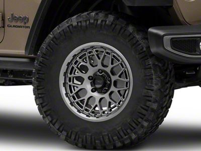 KMC Technic Anthracite Wheel; 18x9; 18mm Offset (20-25 Jeep Gladiator JT)