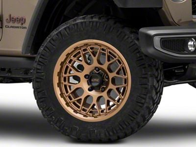 KMC Technic Matte Bronze Wheel; 20x9; 0mm Offset (20-25 Jeep Gladiator JT)
