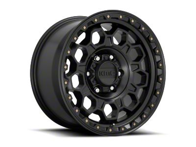 KMC Trek Satin Black Wheel; 17x9; -12mm Offset (20-25 Jeep Gladiator JT)