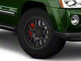 KMC Bully Ol Satin Black Wheel; 17x8.5; 18mm Offset (05-10 Jeep Grand Cherokee WK, Excluding SRT8)