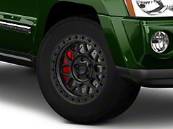 KMC GRS Satin Black Wheel; 17x9; 0mm Offset (05-10 Jeep Grand Cherokee WK, Excluding SRT8)