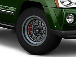 KMC Terra Metallic Blue Wheel; 17x9; -38mm Offset (05-10 Jeep Grand Cherokee WK, Excluding SRT8)