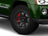 KMC Trail Satin Black Wheel; 17x9; -12mm Offset (05-10 Jeep Grand Cherokee WK, Excluding SRT8)