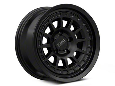 KMC Canyon Satin Black Wheel; 17x8.5; 0mm Offset (99-04 Jeep Grand Cherokee WJ)