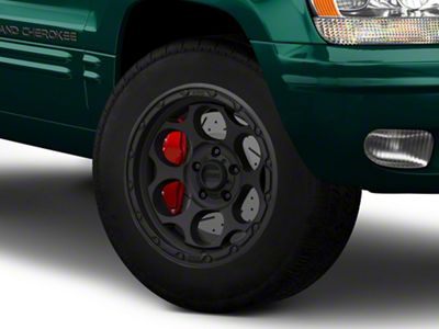 KMC Dirty Harry Textured Black Wheel; 18x8.5; 18mm Offset (99-04 Jeep Grand Cherokee WJ)