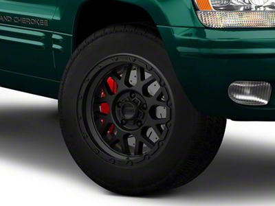 KMC Grenade Off-Road Matte Black Wheel; 18x8.5; 0mm Offset (99-04 Jeep Grand Cherokee WJ)
