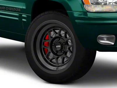 KMC Terra Satin Black Wheel; 20x9; 0mm Offset (99-04 Jeep Grand Cherokee WJ)