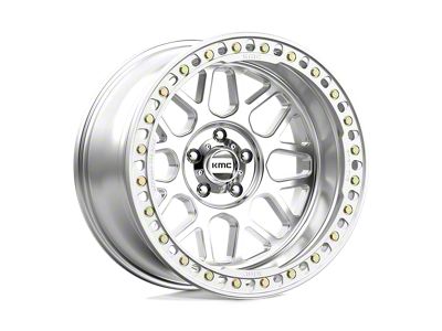 KMC Grenade Crawl Beadlock Machined Wheel; 20x10; -48mm Offset (05-10 Jeep Grand Cherokee WK)