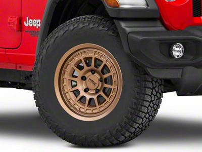KMC Canyon Matte Bronze Wheel; 17x8.5; 0mm Offset (18-25 Jeep Wrangler JL)