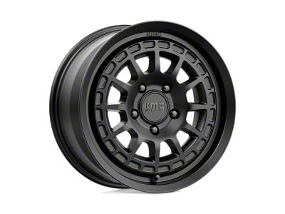 KMC Canyon Satin Black Wheel; 17x8; 35mm Offset (97-06 Jeep Wrangler TJ)