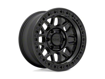 KMC GRS Satin Black Wheel; 17x8.5; 0mm Offset (18-25 Jeep Wrangler JL)