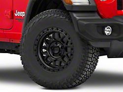 KMC GRS Satin Black Wheel; 17x9; 0mm Offset (18-25 Jeep Wrangler JL)