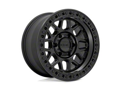 KMC GRS Satin Black Wheel; 18x8.5; 0mm Offset (18-25 Jeep Wrangler JL)