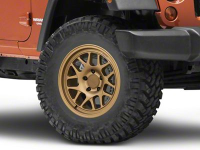 KMC Bully Ol Matte Bronze Wheel; 17x8.5; 18mm Offset (07-18 Jeep Wrangler JK)