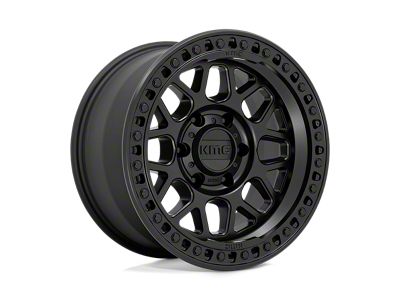 KMC GRS Satin Black Wheel; 17x8.5; 0mm Offset (07-18 Jeep Wrangler JK)
