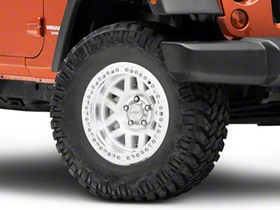 KMC Machete Crawl Machined Wheel; 17x9; -38mm Offset (07-18 Jeep Wrangler JK)