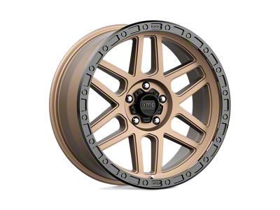 KMC Mesa Matte Bronze with Black Lip Wheel; 17x8.5; 0mm Offset (07-18 Jeep Wrangler JK)