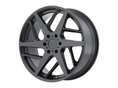 KMC Two Face Satin Black Wheel; 22x9; 35mm Offset (07-18 Jeep Wrangler JK)