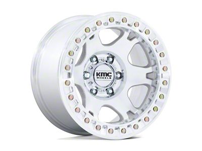 KMC VI Beadlock Machined Wheel; 20x10; -48mm Offset (07-18 Jeep Wrangler JK)
