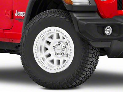 KMC Machete Crawl Machined Wheel; 17x9; -38mm Offset (18-25 Jeep Wrangler JL)