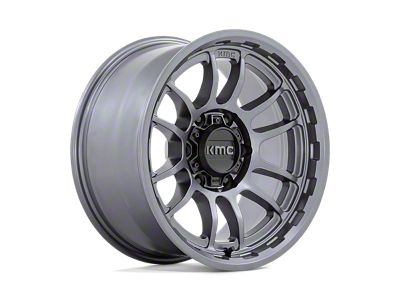 KMC Wrath Matte Anthracite Wheel; 17x8.5; -10mm Offset (18-25 Jeep Wrangler JL)