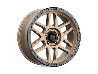 KMC Mesa Matte Bronze with Black Lip Wheel; 20x9; 18mm Offset (18-25 Jeep Wrangler JL)