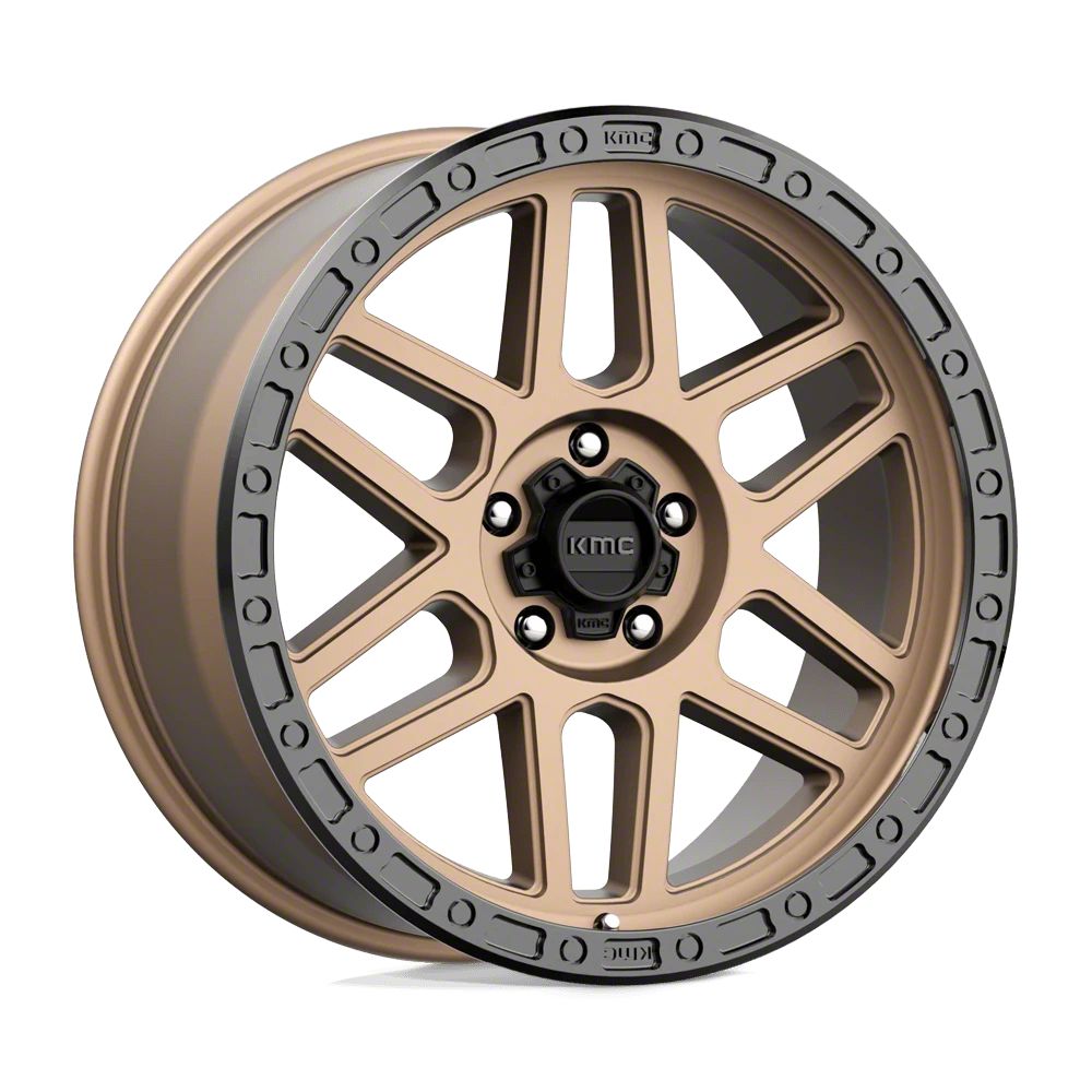 KMC Jeep Wrangler Mesa Matte Bronze with Black Lip Wheel; 17x9 KM54479050618 (1824 Jeep