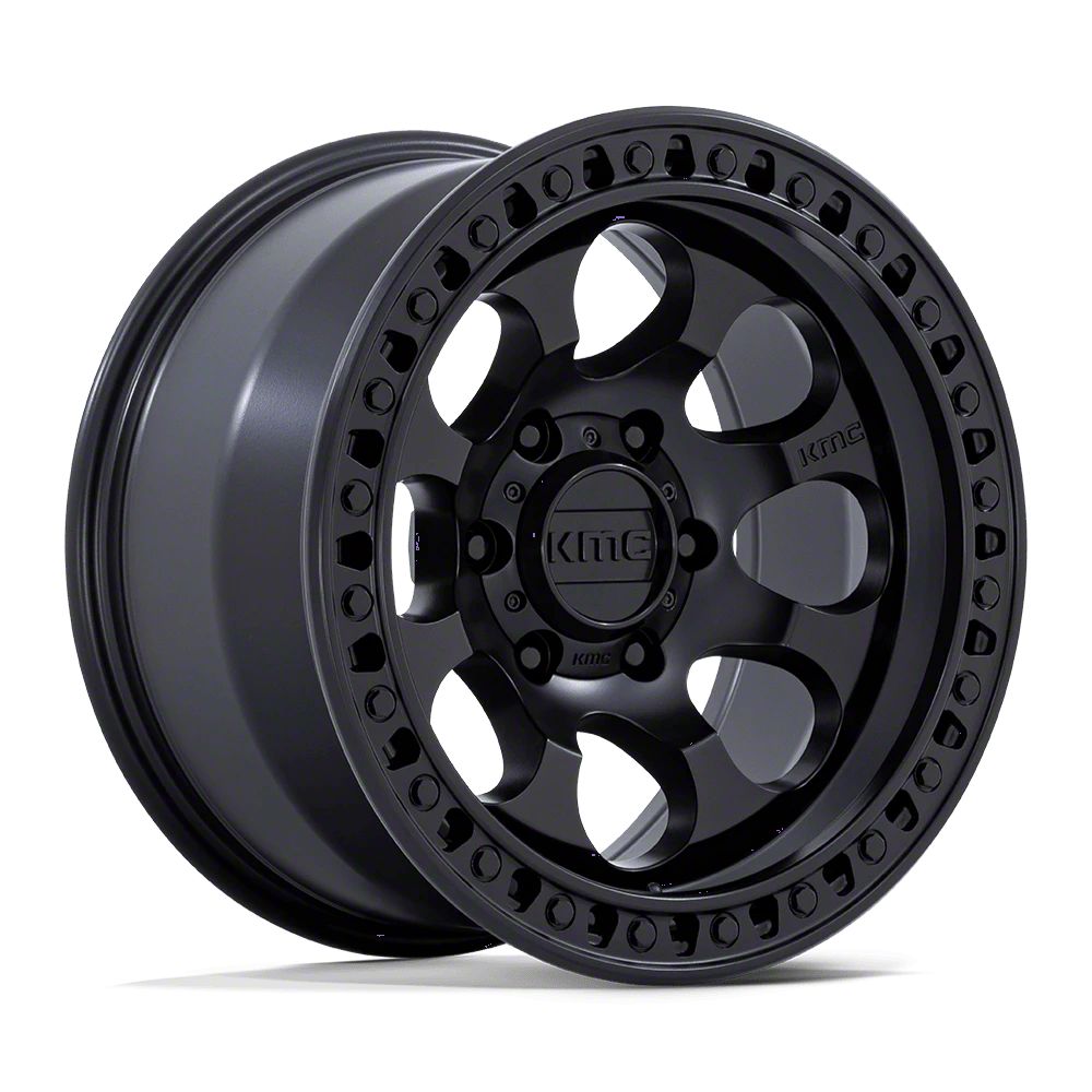 KMC Jeep Wrangler GRS Satin Black Wheel; 17x8.5; 0mm Offset