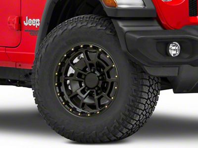 KMC Summit Satin Black Wheel; 17x8.5; 0mm Offset (18-25 Jeep Wrangler JL)