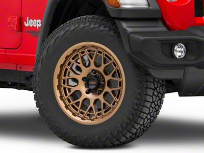 KMC Technic Matte Bronze Wheel; 18x9; 0mm Offset (18-25 Jeep Wrangler JL)