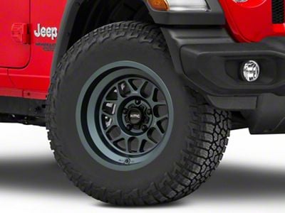 KMC Terra Metallic Blue Wheel; 17x9; -38mm Offset (18-25 Jeep Wrangler JL)