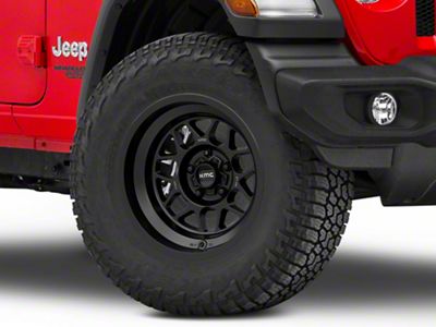 KMC Terra Satin Black Wheel; 17x9; -38mm Offset (18-25 Jeep Wrangler JL)