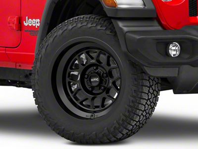 KMC Terra Satin Black Wheel; 20x9; -12mm Offset (18-25 Jeep Wrangler JL)