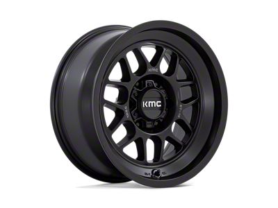 KMC Terra Satin Black Wheel; 18x8.5; -10mm Offset (18-25 Jeep Wrangler JL)