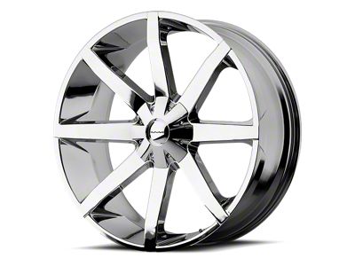 KMC Slide Chrome Wheel; 20x8.5; 38mm Offset (97-06 Jeep Wrangler TJ)