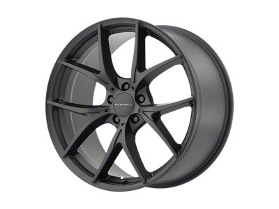 KMC Wishbone Satin Black Wheel; 20x9.5; 45mm Offset (97-06 Jeep Wrangler TJ)