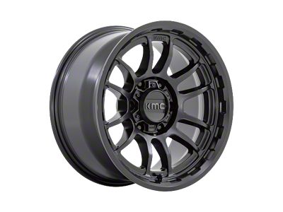 KMC Wrath Satin Black Wheel; 17x8.5; 0mm Offset (18-25 Jeep Wrangler JL)