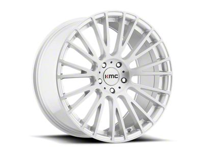 KMC Impact Brushed Silver Wheel; 20x10; 40mm Offset (87-95 Jeep Wrangler YJ)