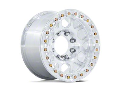KMC Mesa Forged Slotted Beadlock Raw Machined Wheel; 17x9; -12mm Offset (87-95 Jeep Wrangler YJ)